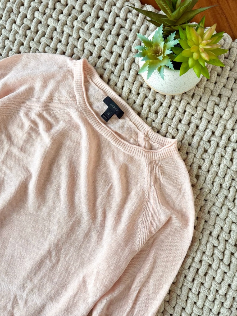 J. Crew | Women’s Summerweight Pullover Sweater in Subtle Pink | X-Small